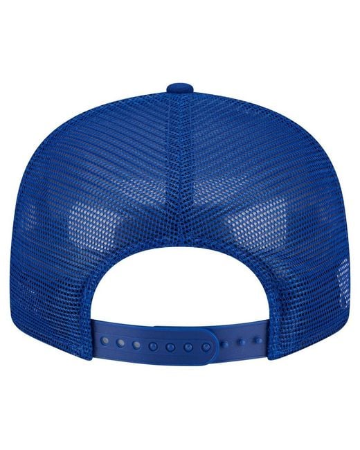 KTZ Blue Air Force Falcons Split Panel 9fifty Snapback Trucker Hat for men