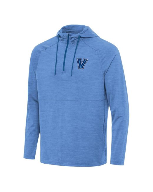 Antigua Blue Villanova Wildcats Spikes Quarter-zip Hoodie for men