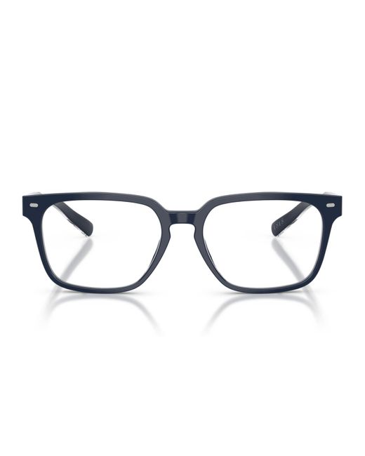 Brooks Brothers Blue Rectangle Eyeglasses for men