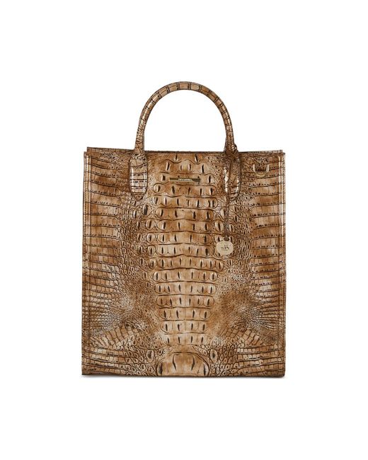 Brahmin Monique Melbourne Embossed Leather Tote Lyst