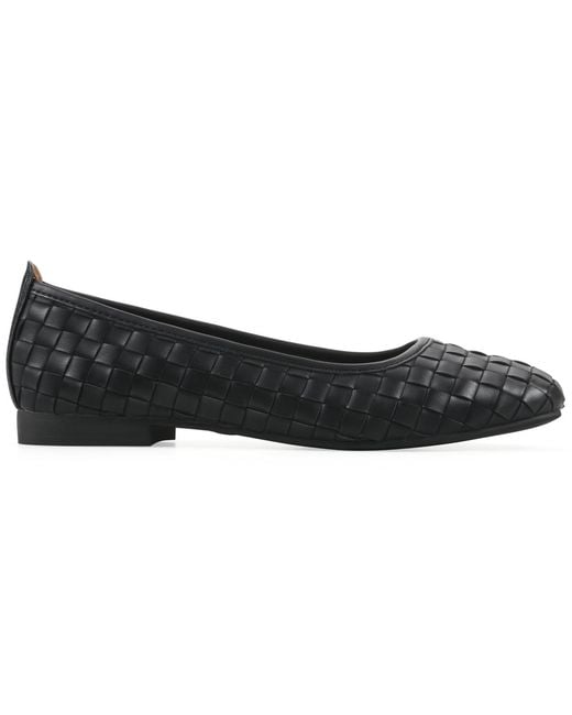 White Mountain Black Boccie Ballet Flat