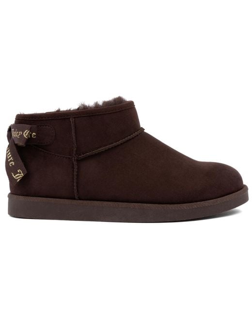 Juicy Couture Brown Kelsey Round Toe Cold Weather Booties