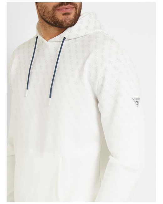 Guess White Jessen Hoodie for men