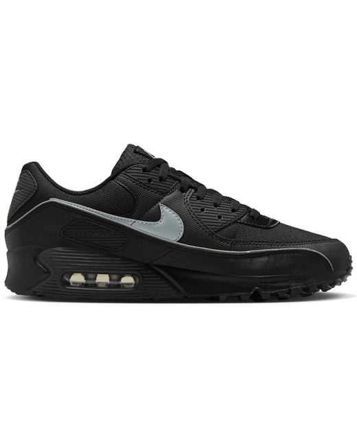 Nike Black Air Max 90 Premium Casual Sneakers From Finish Line for men