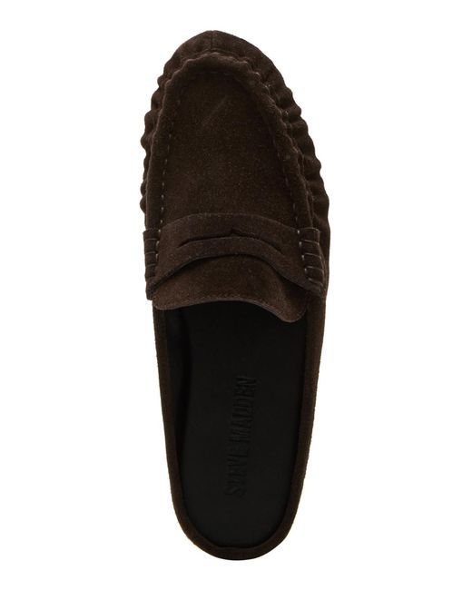 3019 Rafe Steve Madden Rafe Tailored Slip-on Loafer Mules in Brown | Lyst