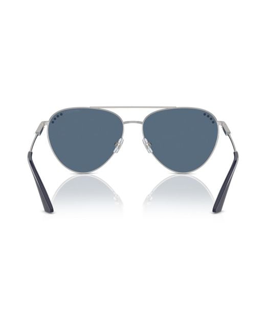 Jimmy Choo Blue Pilot Sunglasses