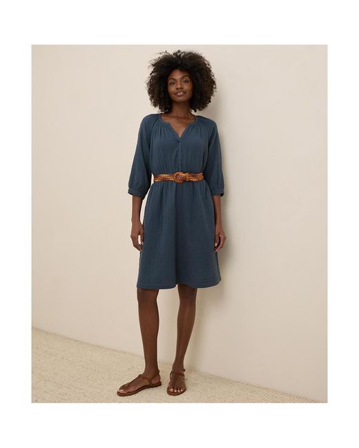 full denim dress Women's Casual Long Sleeve Lapel Button Down Maxi Jean Shirt Dresses,Blue,Small at Amazon Women's Clothing store Color:DustyBlue (SteelBlue) EOYSALE25 denim content Kadi White Cotton Poplin