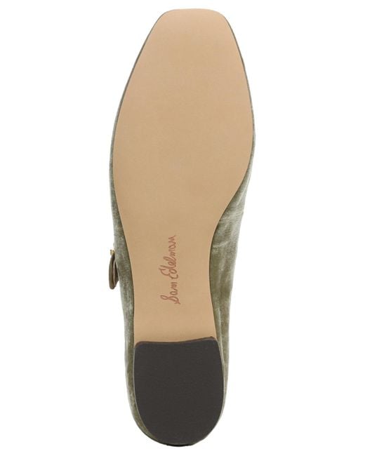 Sam Edelman Green Michaela Buckled Mary Jane Flats