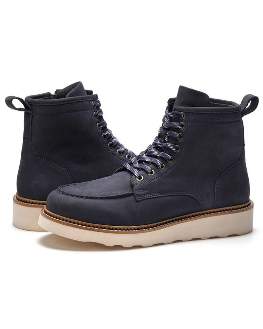 Anthony Veer Blue Braddock Moc-toe Boots for men