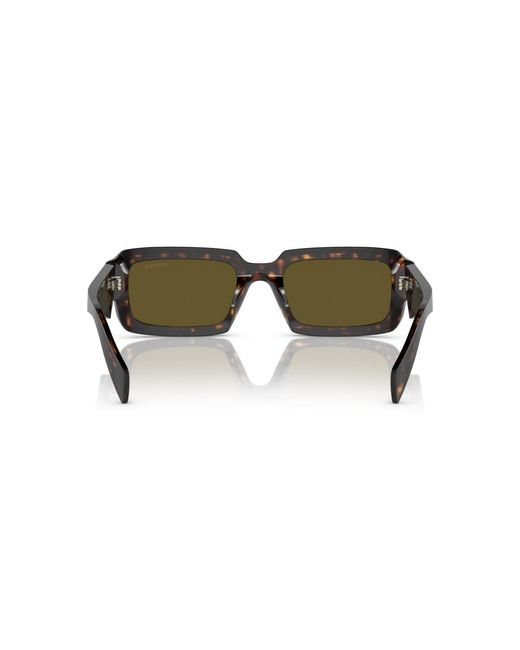 Prada Green Geometric Sunglasses for men