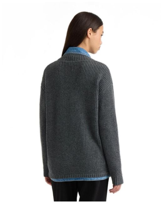 Macy's Blue Nvlt Cardigan