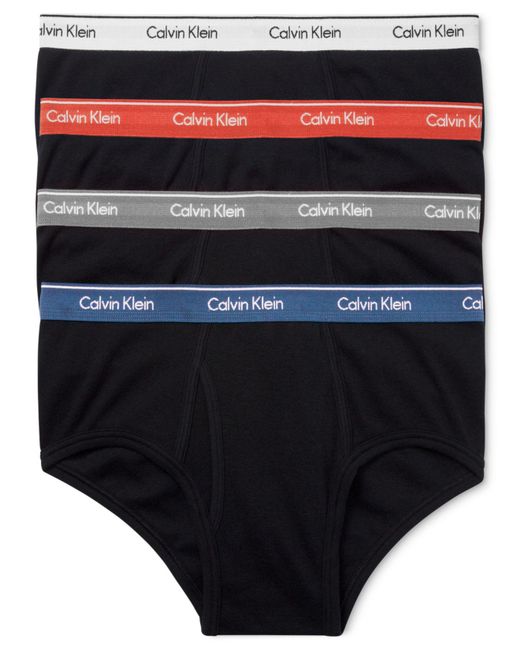 Calvin Klein Classic Briefs 4-pack U4000 in Black for Men