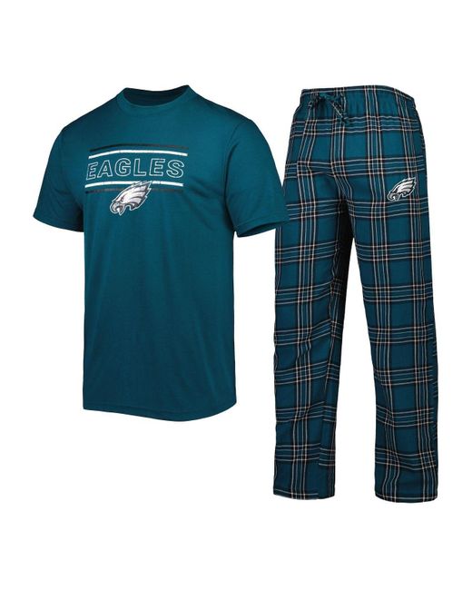 Concepts Sport Midnight Green, Black Philadelphia Eagles Badge Top And ...