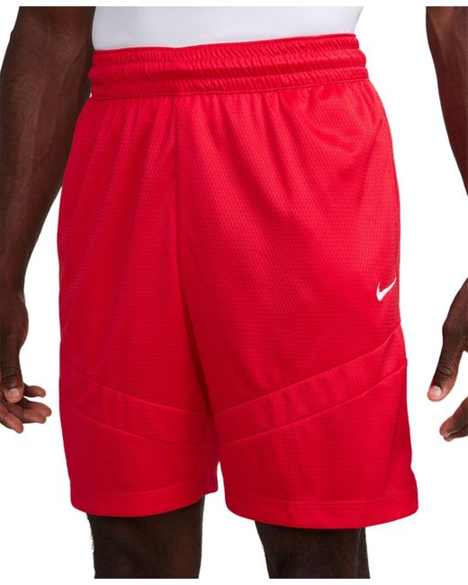 Nike Red Icon Dri-fit Drawstring 8" Basketball Shorts for men