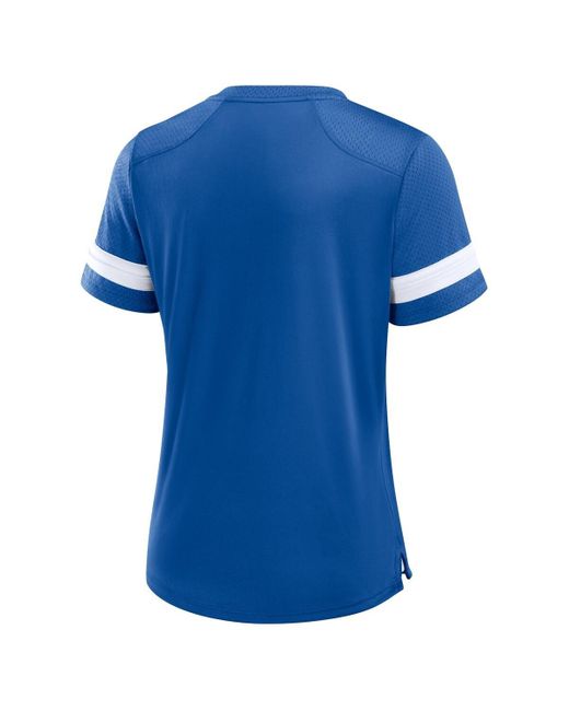 Fanatics Blue Indianapolis Colts Play Script Lace-up T-shirt