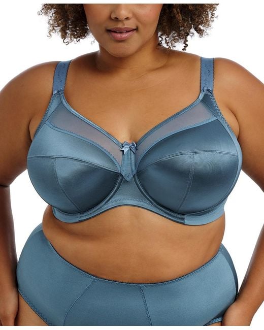 Goddess Blue Plus Size Keira Underwire Full Coverage Bra