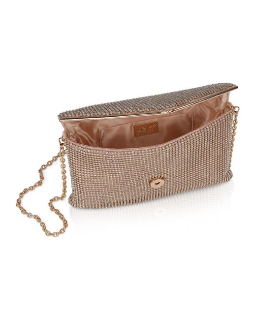 Badgley Mischka Natural Woman's Noemi Crystal Envelope Clutch