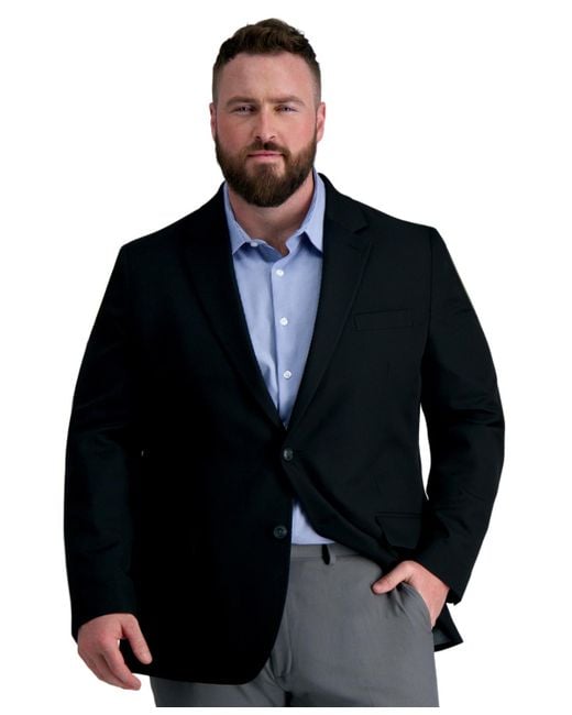 Haggar Blue Big & Tall Active Series Classic Blazer for men