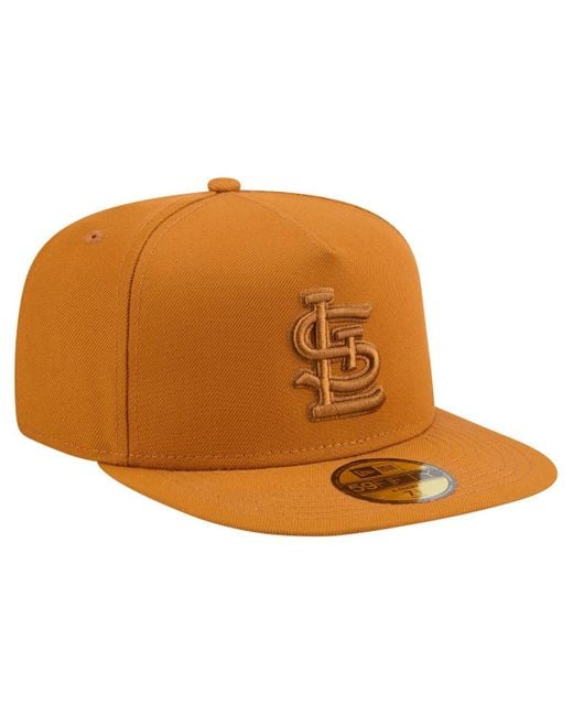 KTZ Brown St. Louis Cardinals Color Pack A-frame 59fifty Fitted Hat for men