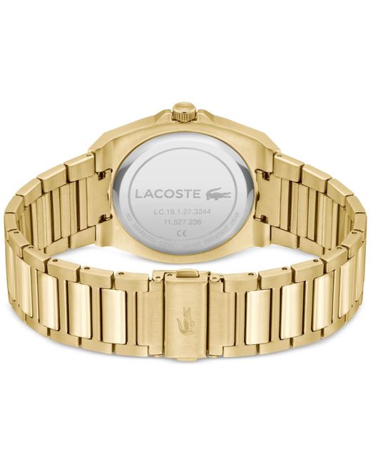 Lacoste Metallic Reno Gold-tone Stainless Steel Bracelet Watch 42mm for men