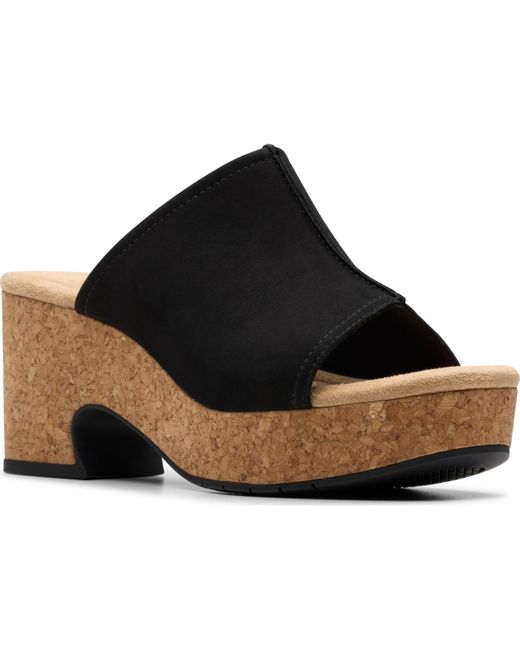 Clarks Black Collection Nerisa Vine Wedge Sandals