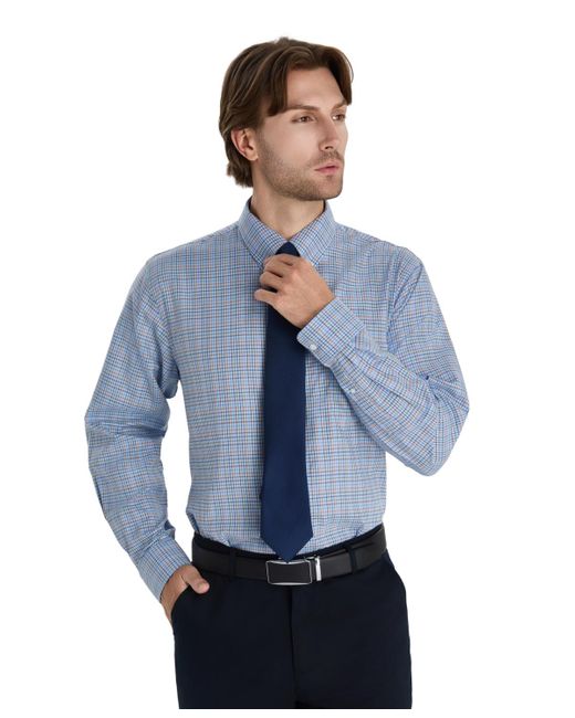 Club Room Blue Fashion Poplin Henry Shirt for men
