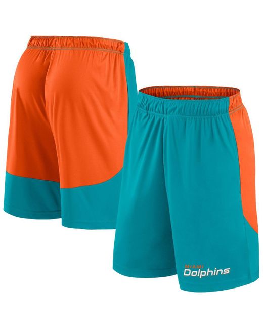 Fanatics Men's Blue Big Tall Aqua/orange Miami Dolphins Launch