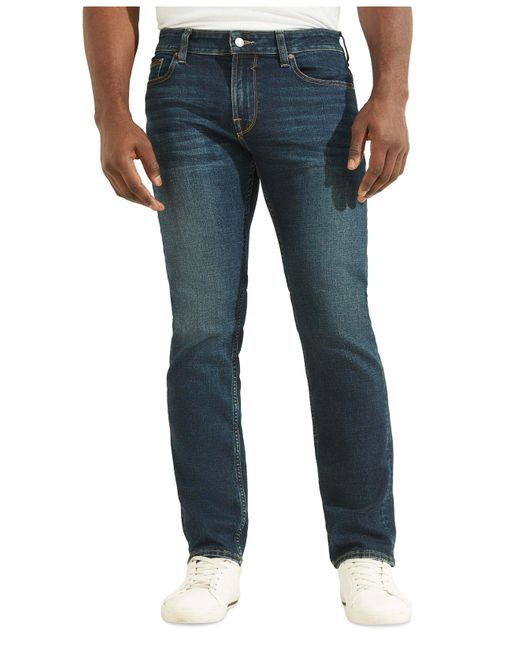 Guess Denim Slimfit Straight Jeans in Blue for Men Lyst