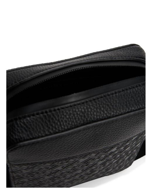 Tommy Hilfiger Black Monogram Mini Reporter Bag for men