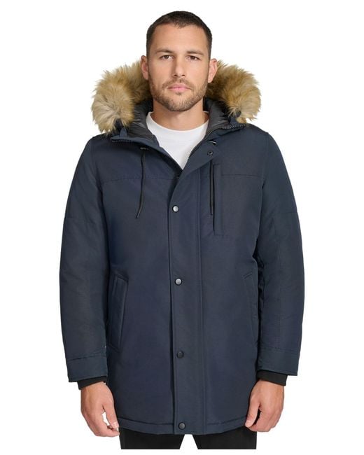 Calvin Klein Blue Outerwear Jacket,navy,medium for men