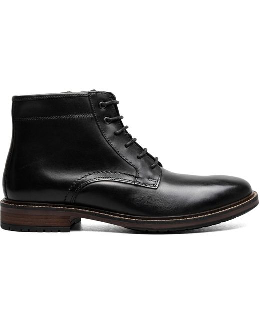 Florsheim Black Forge Plain Toe Lace Up Boot for men
