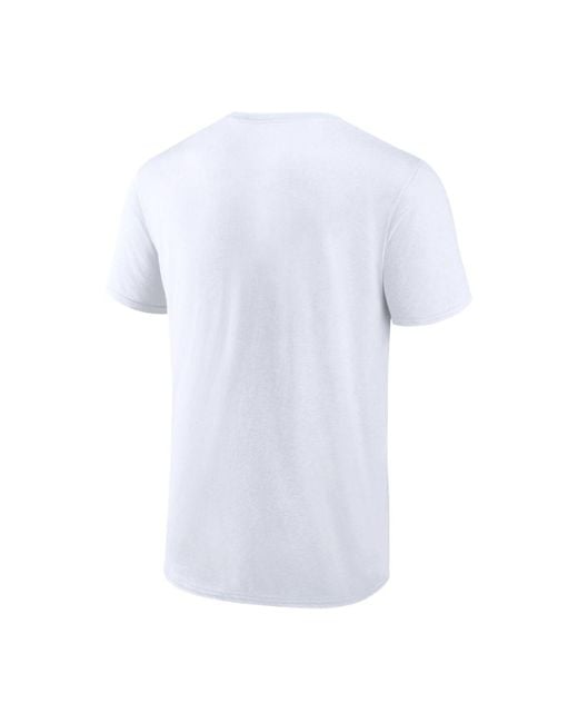 Men's Atlanta Braves Fanatics Branded White Hometown Hot Shot T-Shirt