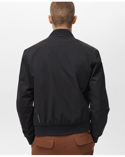 Mango Black Coolmax Technology Waterproof Bomber Jacket for men