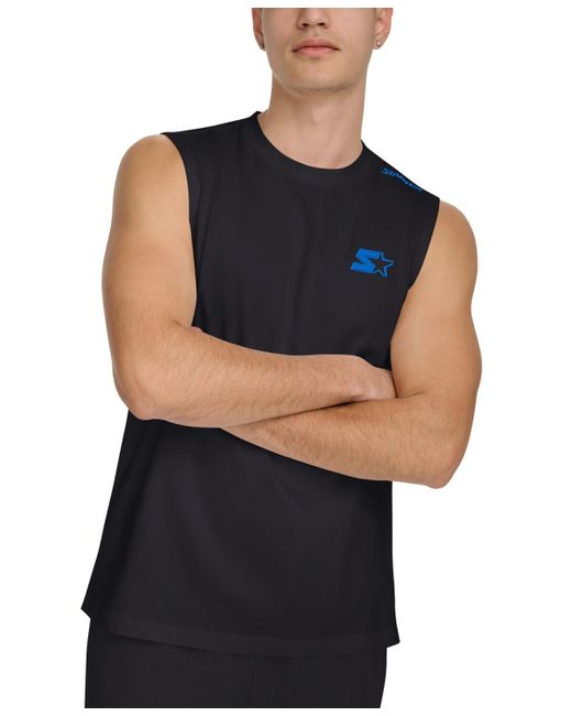Starter Black Regular-fit Logo Graphic Sleeveless T-shirt for men