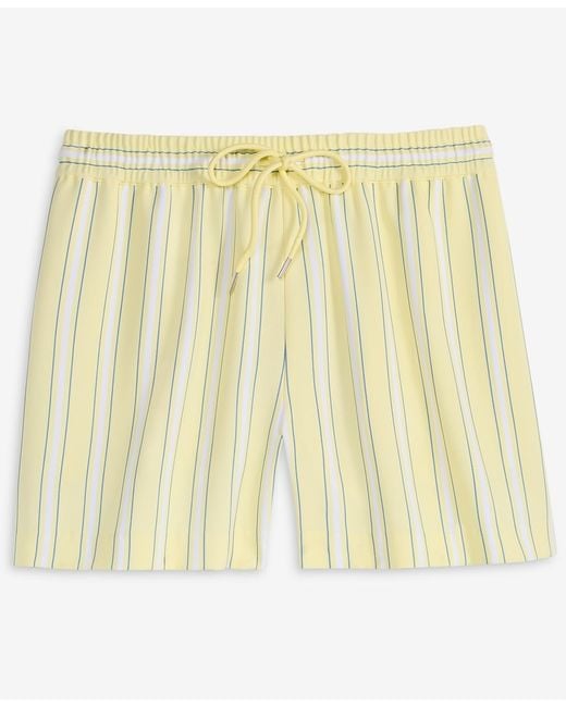 On 34th Blue Striped Drawstring Shorts