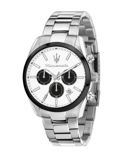 Maserati Gray Multifunction Metal Band Watch for men