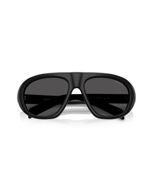 Persol Black Prada Geometric Sunglasses