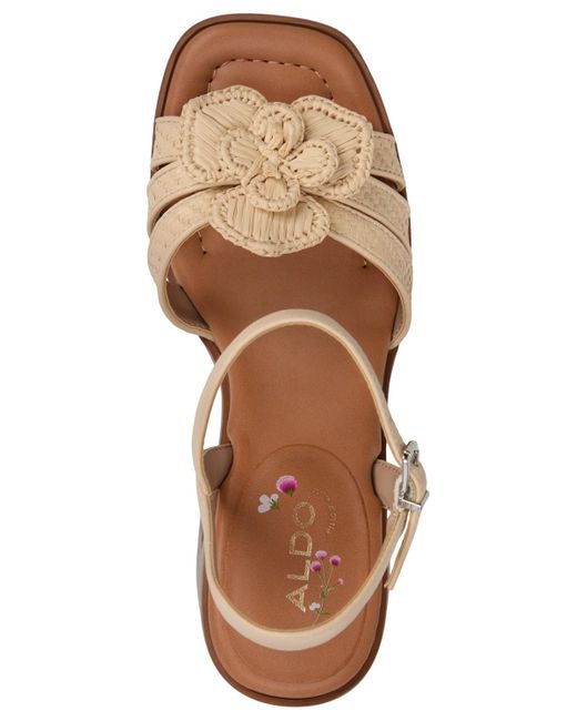 ALDO Brown Beachbloom Two-piece Platform Sandals