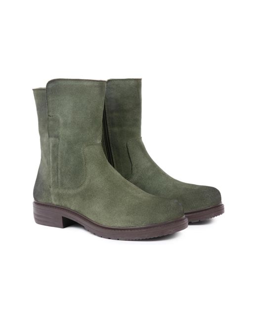 Celtic & Co. Green Essential Leather Ankle Boots
