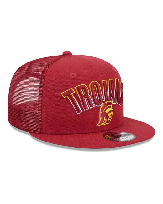 Men's New Era Cardinal USC Trojans Outright 9FIFTY Snapback Hat