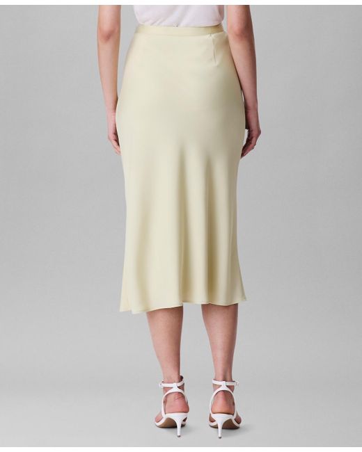 Calvin Klein Natural Logo-waist Pull-on Midi Skirt