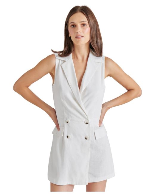 Steve Madden White Paris Sleeveless Romper