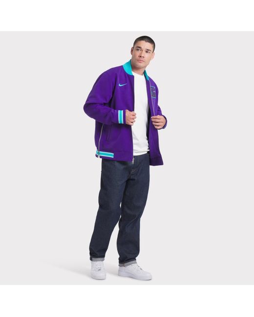 Nike Purple Arizona Diamondbacks 2025 City Connect Authentic Collection Full-zip Bomber Jacket for men