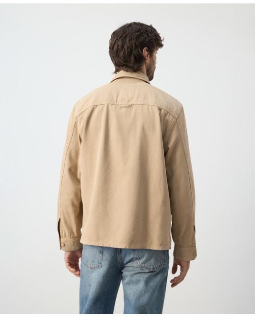 Mango Natural Pockets Overshirt for men