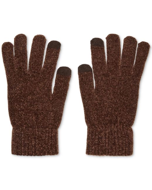 Steve Madden Brown Chenille Magic Gloves