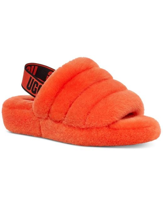 UGG Fur Fluff Yeah Slide Slippers in Orange Lyst