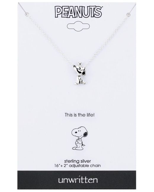 Snoopy jewelry shop sterling silver