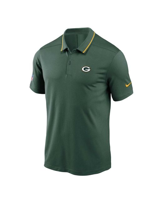 Nike Green Green Bay Packers Sideline Victory Performance Polo Shirt for  Men