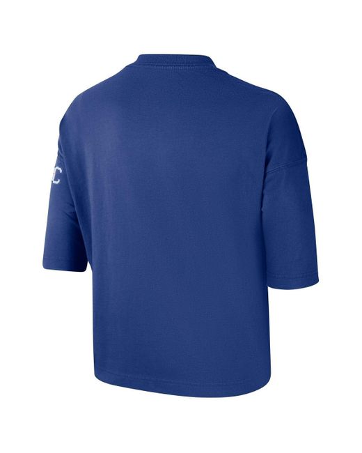 Nike Blue New York Knicks 2024/25 City Edition Courtside Boxy T-shirt