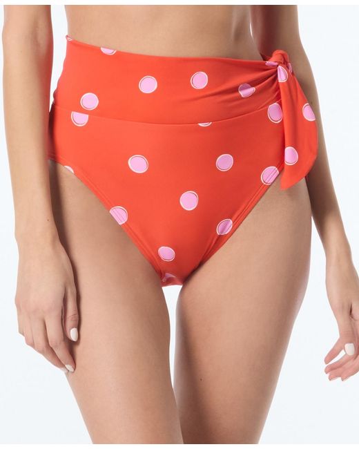Kate Spade Red High Waist Swim Bottoms